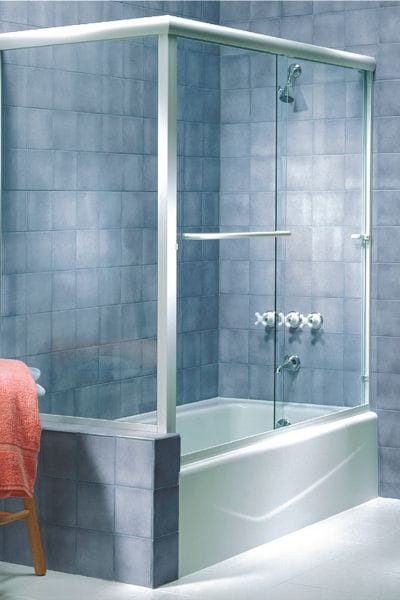 Rectangle Shower Enclosure by Cardinal rectangle shower enclosure with waterfall decorative heavy glass swinging door