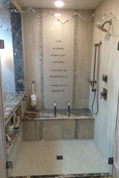 Rectangle Shower Enclosure by Cardinal rectangle shower enclosure with waterfall decorative heavy glass swinging door