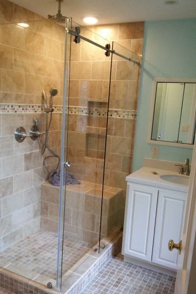 Rectangle Shower Enclosure by Cardinal rectangle shower enclosure with waterfall decorative heavy glass swinging door