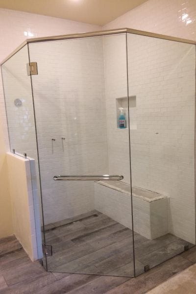 Rectangle Shower Enclosure by Cardinal rectangle shower enclosure with waterfall decorative heavy glass swinging door