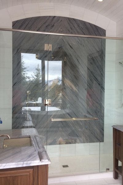 Rectangle Shower Enclosure by Cardinal rectangle shower enclosure with waterfall decorative heavy glass swinging door