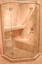 hexagonal framed shower enclosure with frameless doors