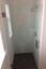 rectangle shower enclosure with waterfall decorative heavy glass swinging door