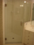 single swing door with fixed panel on knee wall