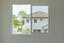 a white sliding windows that open horizontally
