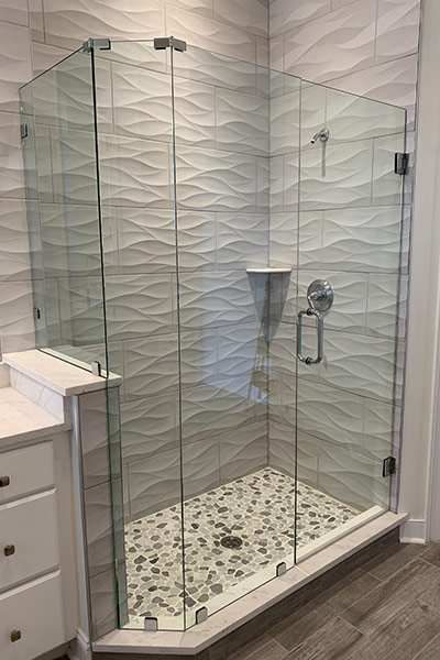 Rectangle Shower Enclosure by Cardinal rectangle shower enclosure with waterfall decorative heavy glass swinging door